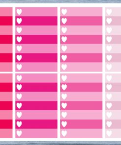 Full Box Planner Stickers, Ombre Full Box Planner Stickers, Planner Stickers, Ombre Heart Stickers, Personal Planner Stickers 019