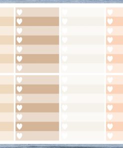 Full Box Planner Stickers, Ombre Full Box Planner Stickers, Planner Stickers, Ombre Heart Stickers, Personal Planner Stickers 024