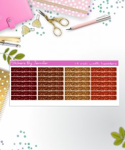 Glitter (Faux) Planner Headers, Planner Stickers, Journal Stickers, Functional Planner Stickers, Stationary Stickers