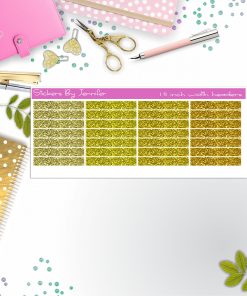 Glitter (Faux) Planner Headers, Planner Stickers, Journal Stickers, Functional Planner Stickers, Stationary Stickers