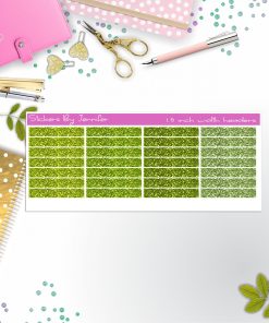 Glitter (Faux) Planner Headers, Planner Stickers, Journal Stickers, Functional Planner Stickers, Stationary Stickers