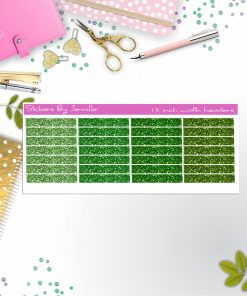 Glitter (Faux) Planner Headers, Planner Stickers, Journal Stickers, Functional Planner Stickers, Stationary Stickers