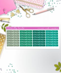 Glitter (Faux) Planner Headers, Planner Stickers, Journal Stickers, Functional Planner Stickers, Stationary Stickers