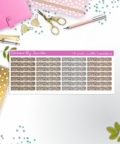 Glitter (Faux) Planner Headers, Planner Stickers, Journal Stickers, Functional Planner Stickers, Stationary Stickers
