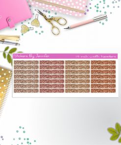 Glitter (Faux) Planner Headers, Planner Stickers, Journal Stickers, Functional Planner Stickers, Stationary Stickers