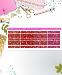 Glitter (Faux) Planner Headers, Planner Stickers, Journal Stickers, Functional Planner Stickers, Stationary Stickers