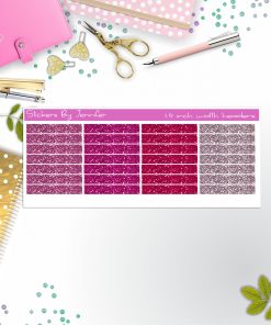 Glitter (Faux) Planner Headers, Planner Stickers, Journal Stickers, Functional Planner Stickers, Stationary Stickers