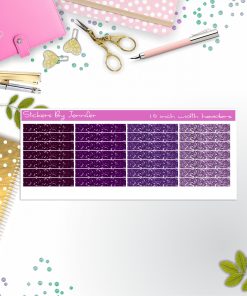 Glitter (Faux) Planner Headers, Planner Stickers, Journal Stickers, Functional Planner Stickers, Stationary Stickers
