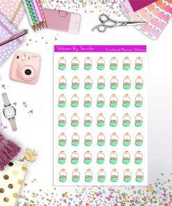 Glitter Jar Stickers, Planner Stickers, Journal Stickers, Functional Planner Stickers, Stationary Stickers