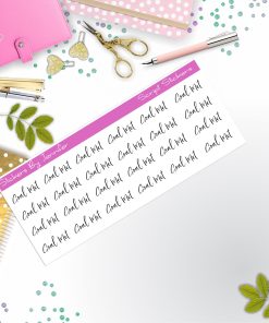 Goal Met Script Stickers, Typography Stickers, Planner Stickers, Journal Stickers, Functional Planner Stickers, Stationary Stickers