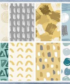 Gold Pattern Full Box Planner Stickers, Big Happy Planner, Erin Condren, Classic Happy Planner