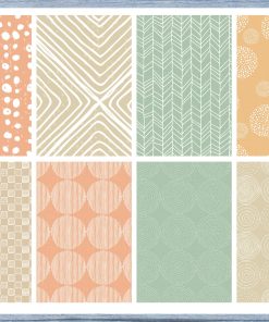 Green Pattern Full Box Planner Stickers, Big Happy Planner, Erin Condren, Classic Happy Planner