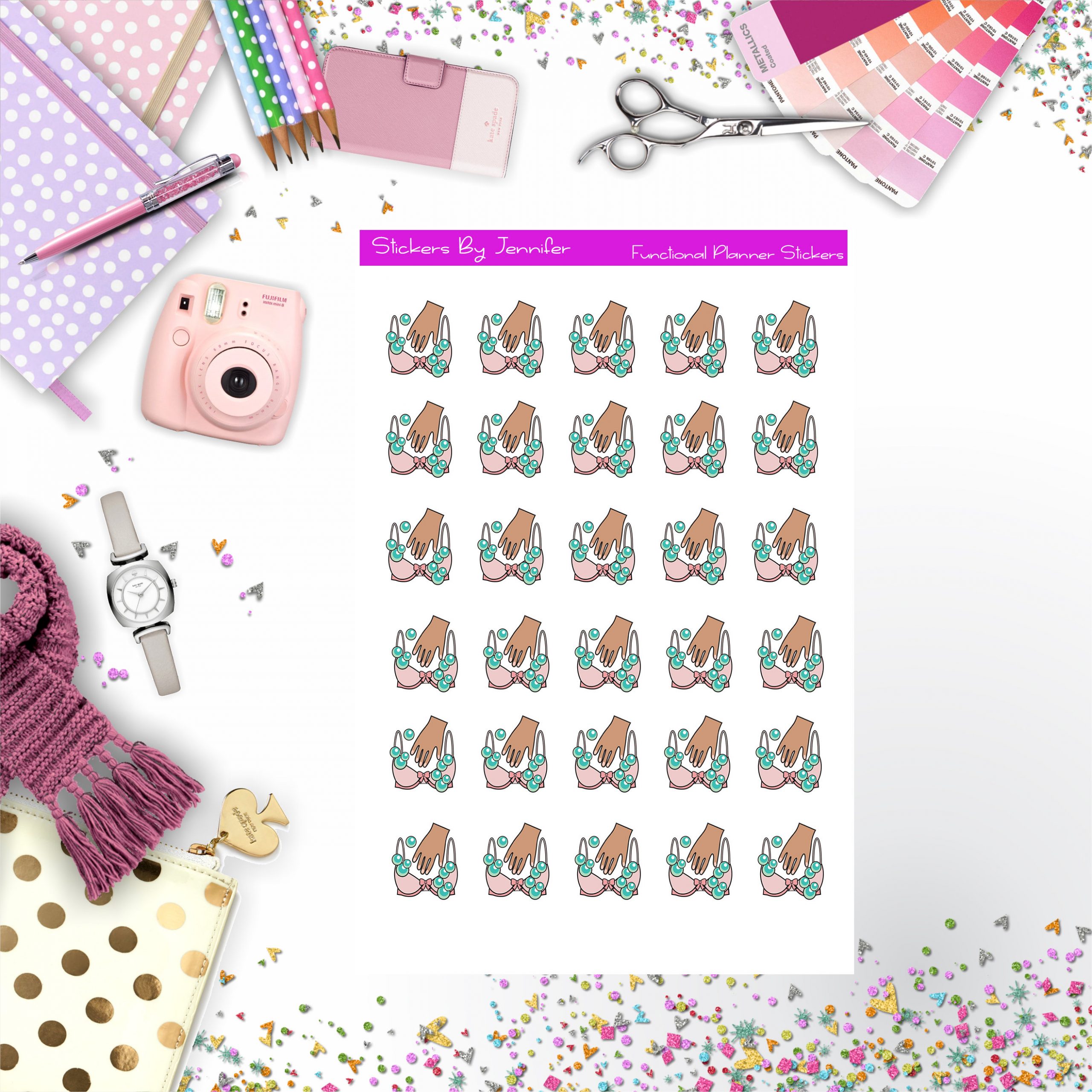 Hand wash Stickers, Planner Stickers, Journal Stickers, Functional Planner Stickers, Stationary Stickers