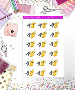 Hang Dry Clothes Stickers, Planner Stickers, Journal Stickers, Functional Planner Stickers, Stationary Stickers