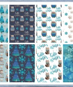 Hello Winter Full Box Planner Stickers, Big Happy Planner, Erin Condren, Classic Happy Planner, Mini Happy Planner