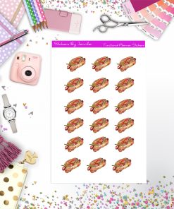 Hot Dog Stickers, Planner Stickers, Journal Stickers, Functional Planner Stickers, Stationary Stickers