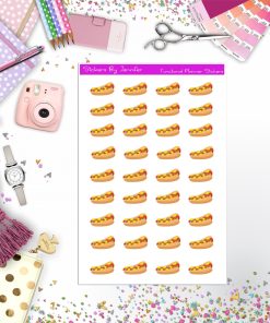 Hot Dog Stickers, Planner Stickers, Journal Stickers, Functional Planner Stickers, Stationary Stickers
