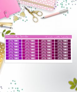 Little Things Planner Headers, Planner Stickers, Journal Stickers, Functional Planner Stickers, Stationary Stickers