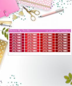 Little Things Planner Headers, Planner Stickers, Journal Stickers, Functional Planner Stickers, Stationary Stickers