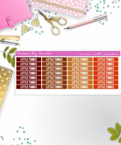 Little Things Planner Headers, Planner Stickers, Journal Stickers, Functional Planner Stickers, Stationary Stickers