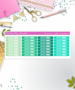 Little Things Planner Headers, Planner Stickers, Journal Stickers, Functional Planner Stickers, Stationary Stickers