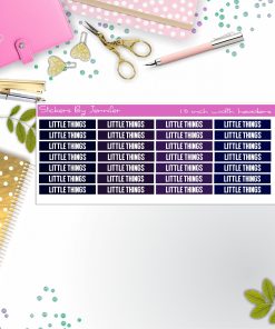Little Things Planner Headers, Planner Stickers, Journal Stickers, Functional Planner Stickers, Stationary Stickers