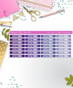 Little Things Planner Headers, Planner Stickers, Journal Stickers, Functional Planner Stickers, Stationary Stickers