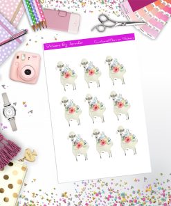 Llama Stickers, Planner Stickers, Journal Stickers, Functional Planner Stickers, Stationary Stickers