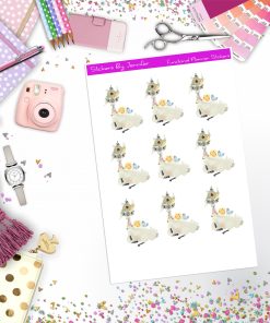 Llama Stickers, Planner Stickers, Journal Stickers, Functional Planner Stickers, Stationary Stickers
