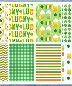 Lucky Full Box Planner Stickers, Big Happy Planner, Erin Condren, Classic Happy Planner