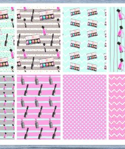 Makeup Full Box Planner Stickers, Big Happy Planner, Erin Condren, Classic Happy Planner, Mini Happy Planner