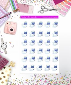 Marshmallow Stickers, Planner Stickers, Journal Stickers, Functional Planner Stickers, Stationary Stickers