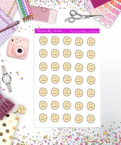 Meh Face Stickers, Planner Stickers, Journal Stickers, Functional Planner Stickers, Stationary Stickers