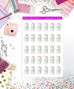 Milk Stickers, Planner Stickers, Journal Stickers, Functional Planner Stickers, Stationary Stickers