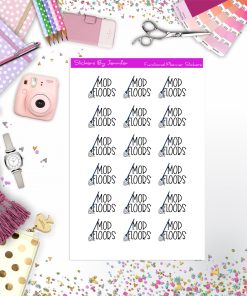 Mop Floors Stickers, Planner Stickers, Journal Stickers, Functional Planner Stickers, Stationary Stickers