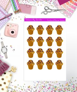 Muffin Stickers, Planner Stickers, Journal Stickers, Functional Planner Stickers, Stationary Stickers
