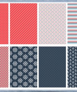 Nautical Full Box Planner Stickers, Big Happy Planner, Erin Condren, Classic Happy Planner