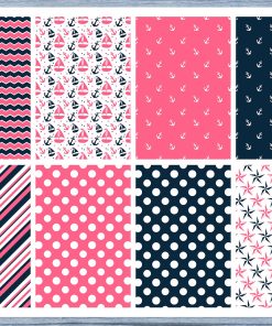 Nautical Full Box Planner Stickers, Big Happy Planner, Erin Condren, Classic Happy Planner, Mini Happy Planner