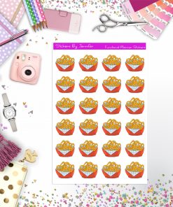 Onion Rings Stickers, Planner Stickers, Journal Stickers, Functional Planner Stickers, Stationary Stickers