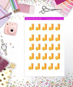 Orange Juice Stickers, Planner Stickers, Journal Stickers, Functional Planner Stickers, Stationary Stickers