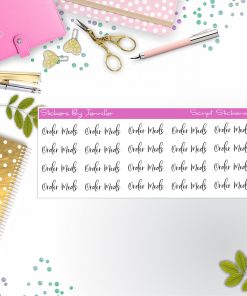 Order Meds Script Stickers, Typography Stickers, Planner Stickers, Journal Stickers, Functional Planner Stickers, Stationary Stickers