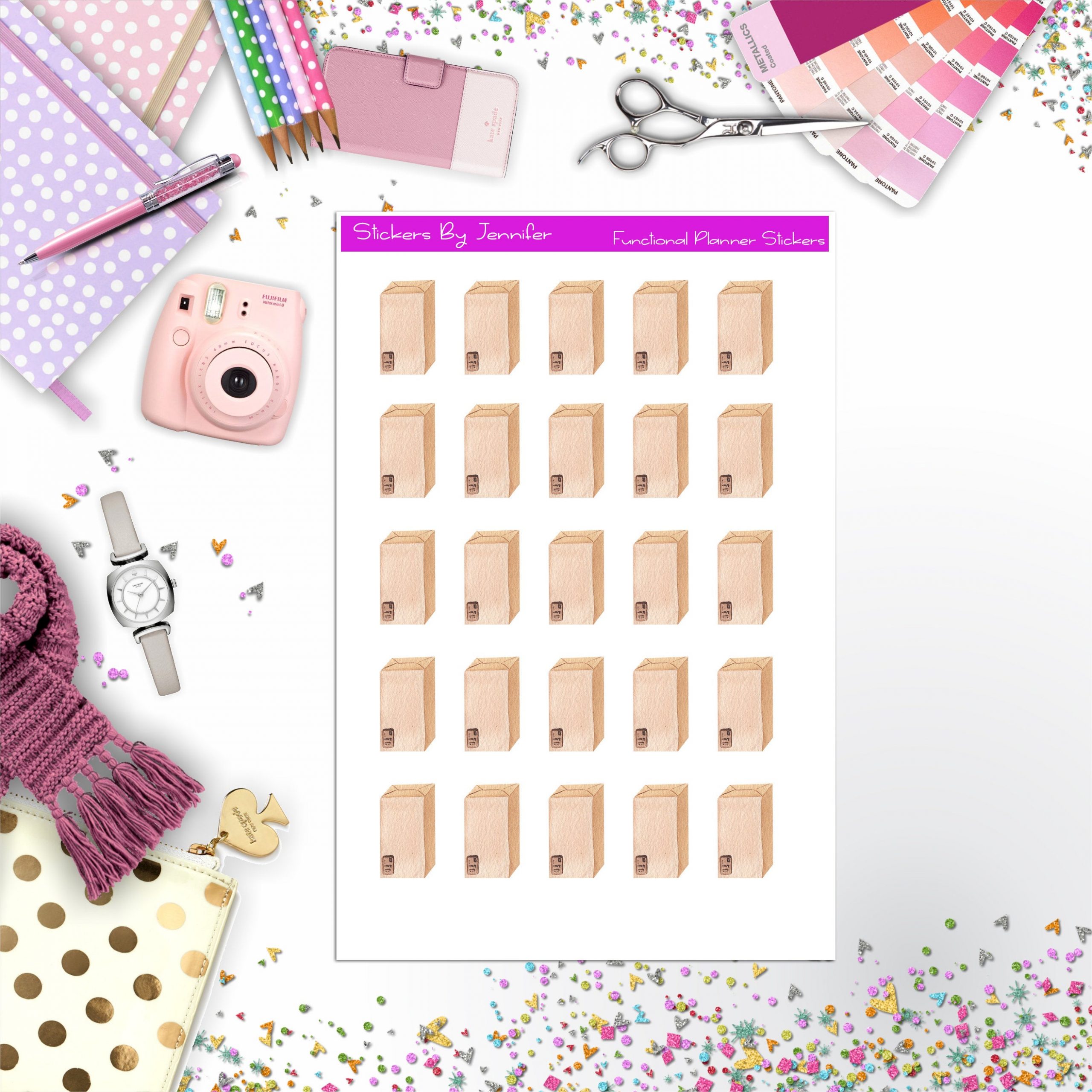 Package Stickers, Planner Stickers, Journal Stickers, Functional Planner Stickers, Stationary Stickers