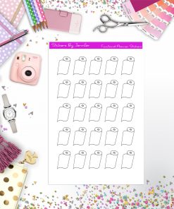 Paper Towel Stickers, Planner Stickers, Journal Stickers, Functional Planner Stickers, Stationary Stickers