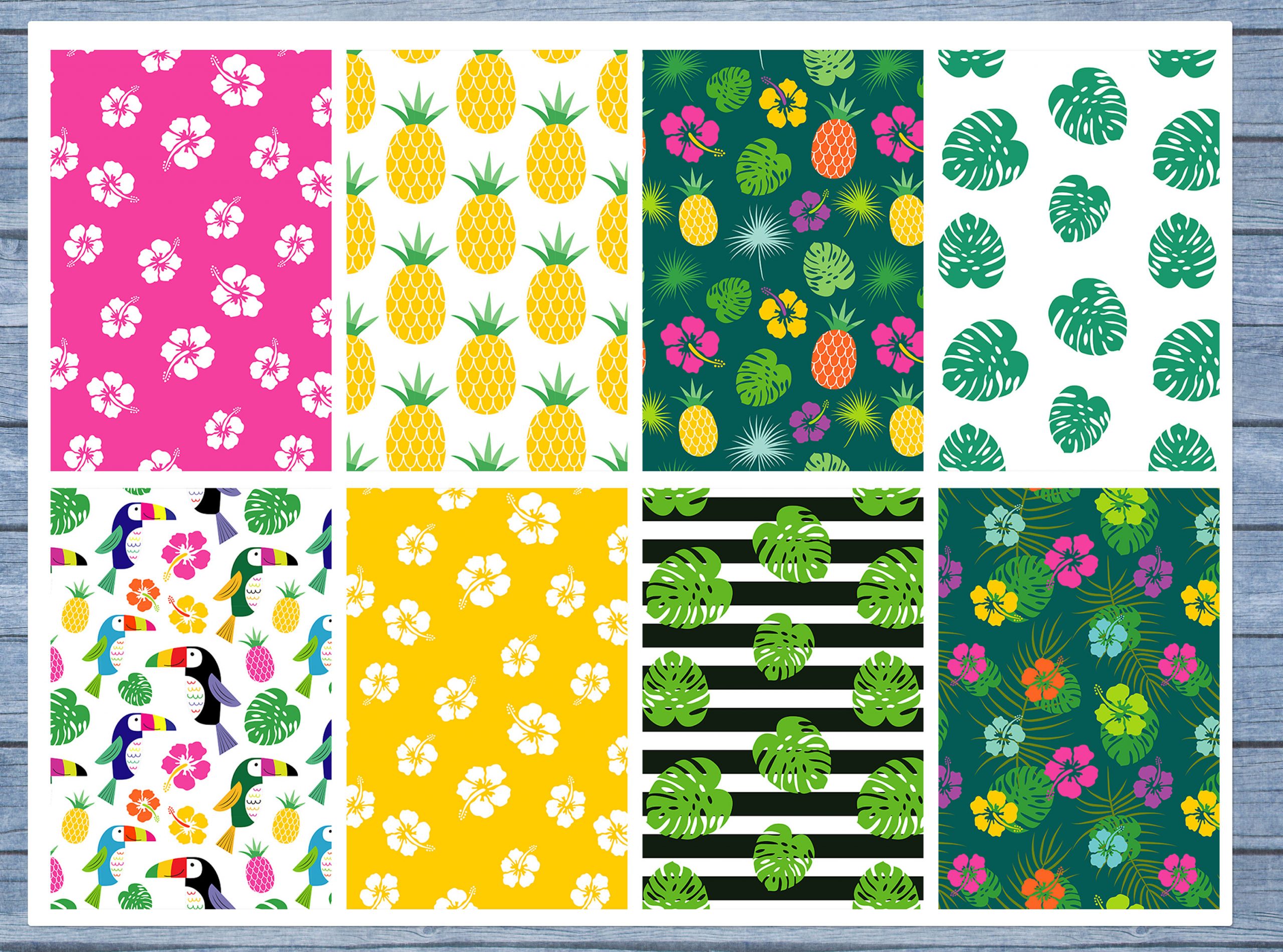 Pineapple Floral Full Box Planner Stickers, Big Happy Planner, Erin Condren, Classic Happy Planner, Mini Happy Planner