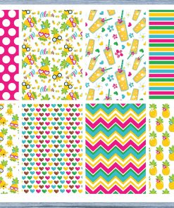 Pineapple Full Box Planner Stickers, Big Happy Planner, Erin Condren, Classic Happy Planner, Mini Happy Planner