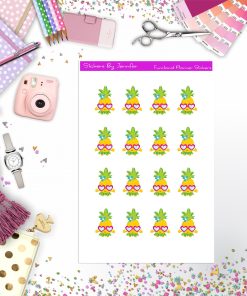 Pineapple Stickers, Planner Stickers, Journal Stickers, Functional Planner Stickers, Stationary Stickers