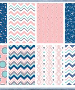 Pink And Blue Full Box Planner Stickers, Big Happy Planner, Erin Condren, Classic Happy Planner