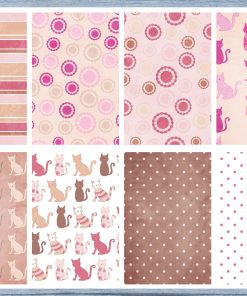 Pink Cats Full Box Planner Stickers, Big Happy Planner, Erin Condren, Classic Happy Planner