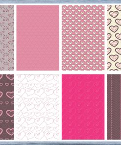 Pink Hearts Full Box Planner Stickers, Big Happy Planner, Erin Condren, Classic Happy Planner