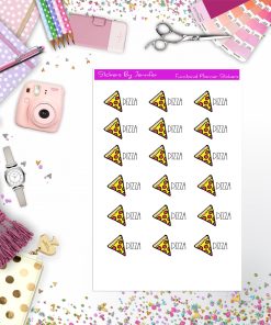 Pizza Stickers, Planner Stickers, Journal Stickers, Functional Planner Stickers, Stationary Stickers